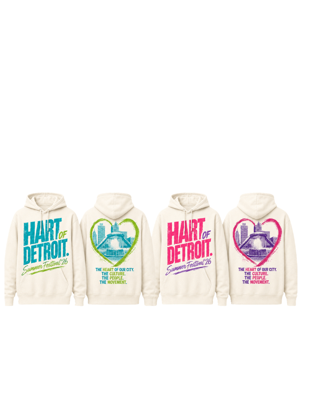 Festival hoodies · cream