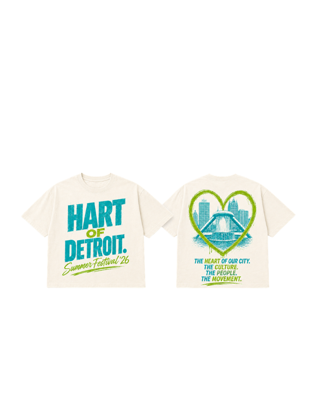 Hart of Detroit tee · heather grey