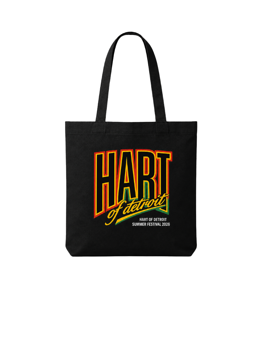 Hart of Detroit canvas tote · black